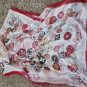 Louis VuittonSilk Floral Print Scarf